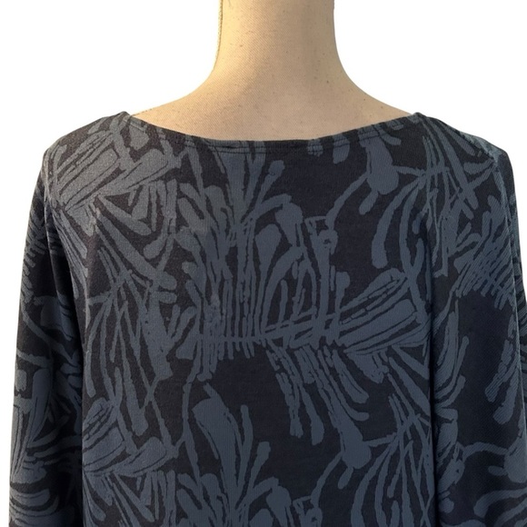 Anthony Originals Poncho Knit Sweater Top Women’s SZ M/L in Blue Tonal Print NEW - Picture 6 of 9